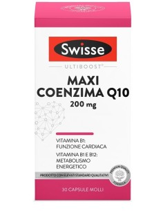 Swisse Maxi Coenzima Q10 Integratore Cardiaco 30 Capsule